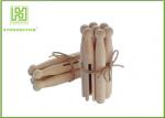 House Decorative Notched Craft Sticks , 110mm Wooden Fan Sticks Taste - Free