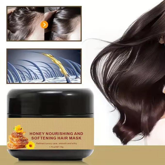 Smooth Nourishing Honey Repair Hair Mask Improving Dry Hair Beauty Mask OEM ODM
