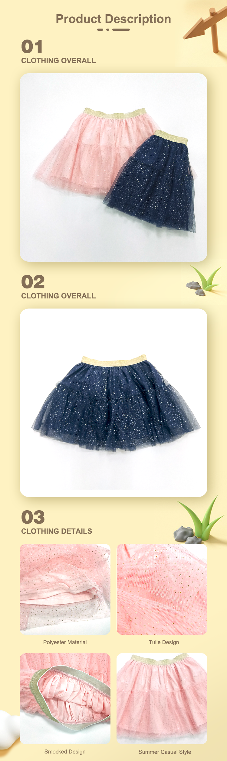18-24months A-line Casual Summer Fluffy Tulle Girl Infant Princess Baby Tutu Skirt