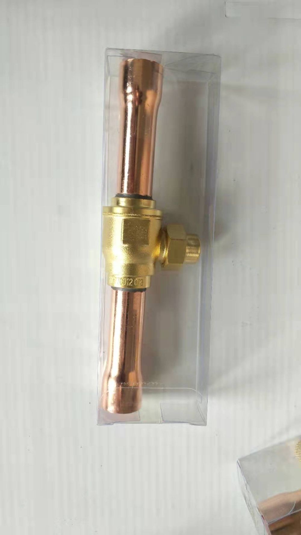 Polished 1/4 Refrigeration Ball Valve For Cooling Brass Valve Straight Through Type