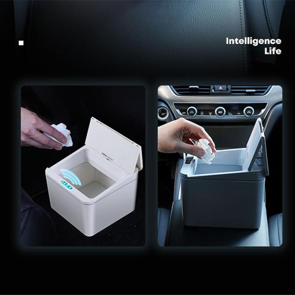 4l/6l Car Trash Can Automatic Sensor Induction Trash Can Smart Dustbin Mini Desktop Waste Bin With Lid