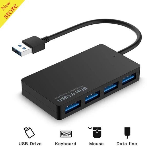 Quality 5V 600ma 3.0 USB HUBs Computer Accessories External 4 Ports Adapter Splitter for sale