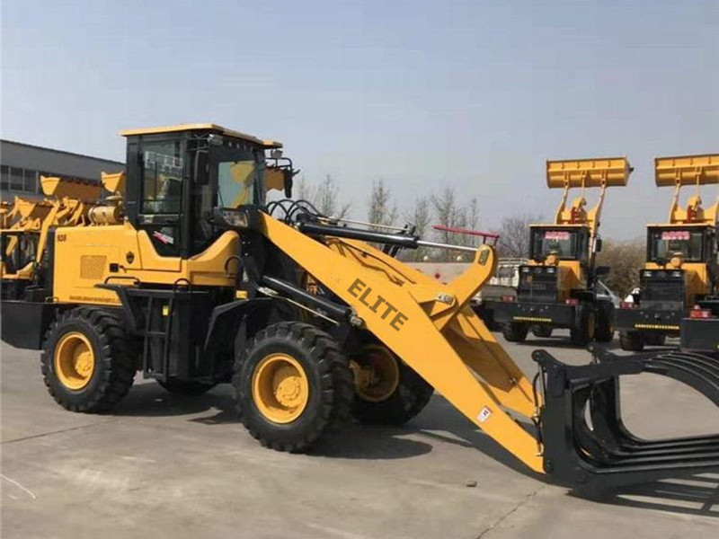 China Famous Brand ET920 Front Wheel Loader With Hay Fork Grass Loader With Grapple
