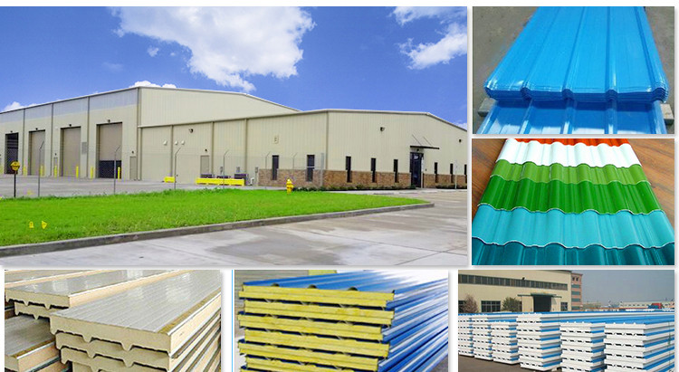 Insulation Q235 Q345 Prefab 100000 SQM Workshop Steel Structure