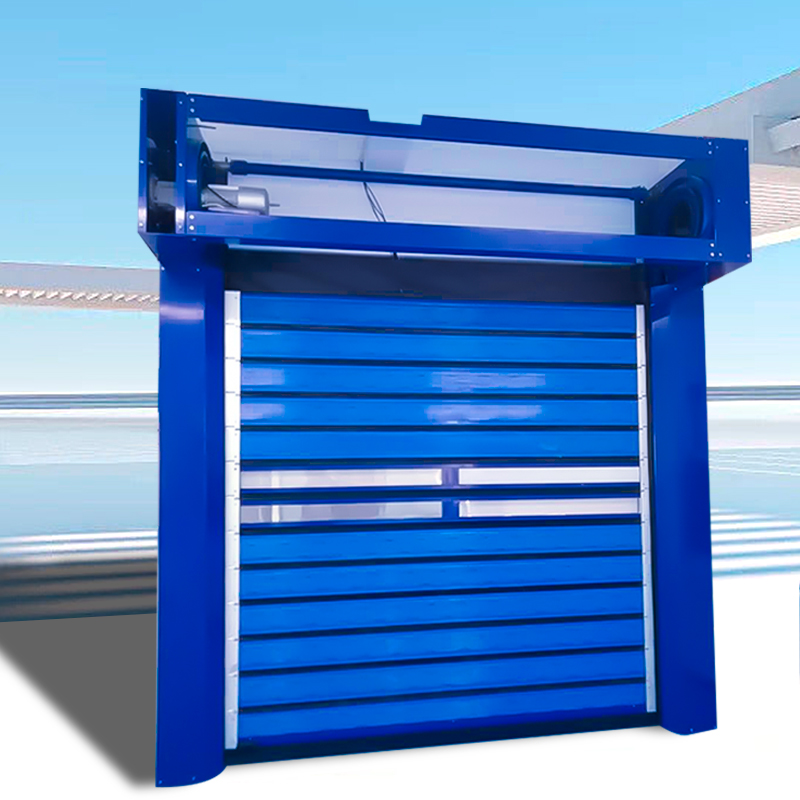 Food Industry Folding Heavy Duty Roller Shutter Door Galvanized Steel Flexible Foam