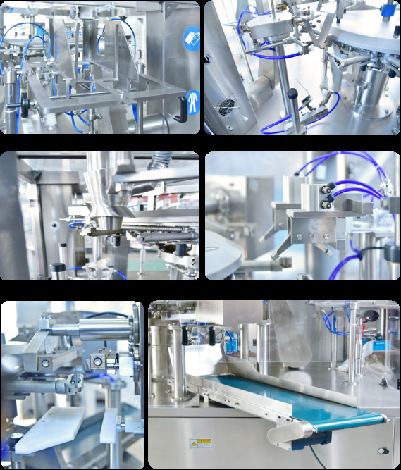 Six Positions Rotary Premade Bag Packing Machine Pouch Packaging Line 10-15 Package sub