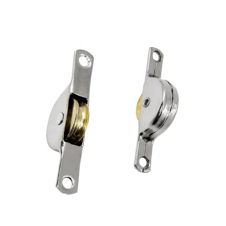 Zinc Alloy Sash Pulley Wheels , Sliding Aluminium Window Roller Wheels