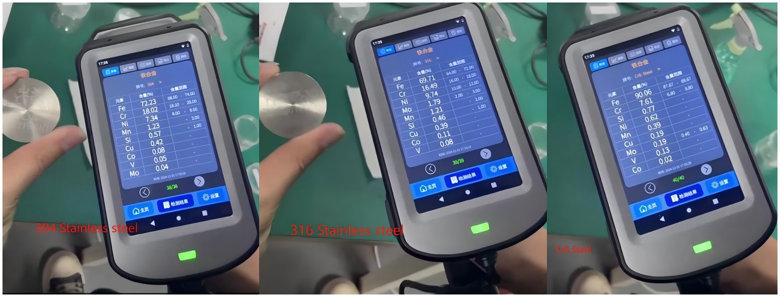 Iron based alloy elements detetion with JINSP Handheld LIBS Analyzer