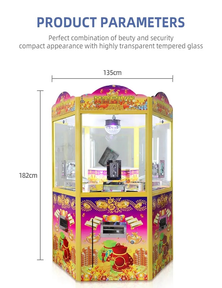 6P Unblocked Arcade Game Machine Coin Pusher Customised