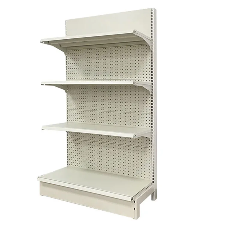 Supermarket Display Gondola Rack Shelves Double Sided Store Shelving