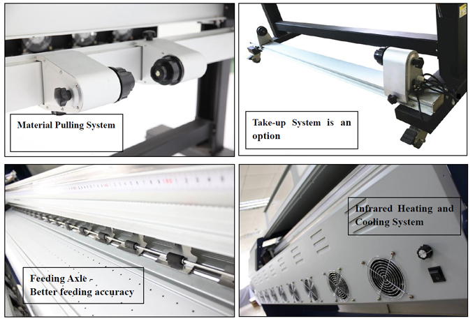 TOSHIBA Printhead Eco Solvent Printers, Aluminum Digital Printing Fabric Machine Galaxy UD 18C8AC