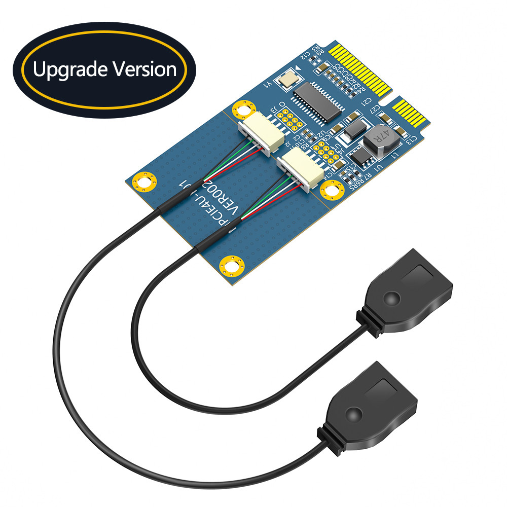 Mini PCI-E PCI Express To Dual USB Adapter MPCIe To 5 Pin 2 Port USB2.0 Converter For Full/half Height Mini Card