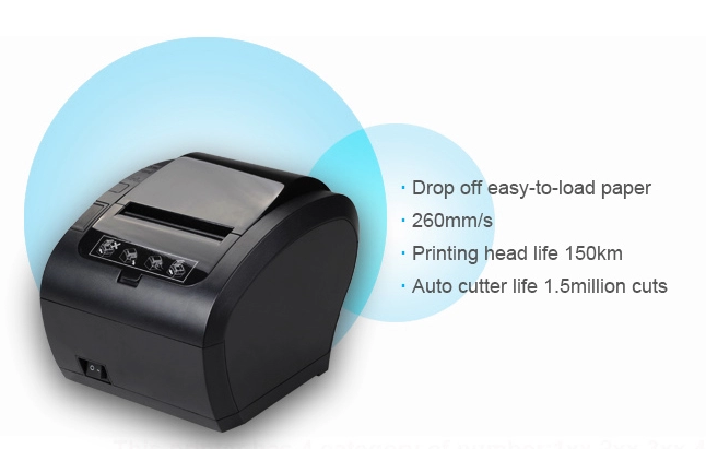 80MM Pos Thermal Receipt Printer  with Lan Usb Serial Port Wifi