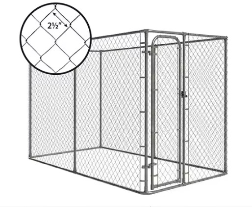 10' Large Animal Dog Cage Kennel Hot Dipped Galvanized Chain Link Kennel