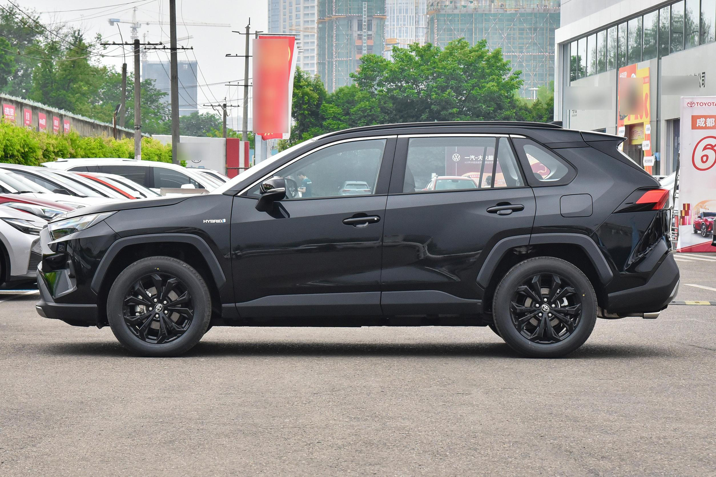 2023 To-yota RAV-4 Rongfang Twin-Engine E 2.5L 4*4 AWD Turbo with Automatic Gear Box Double Wish Bone Rear Suspension