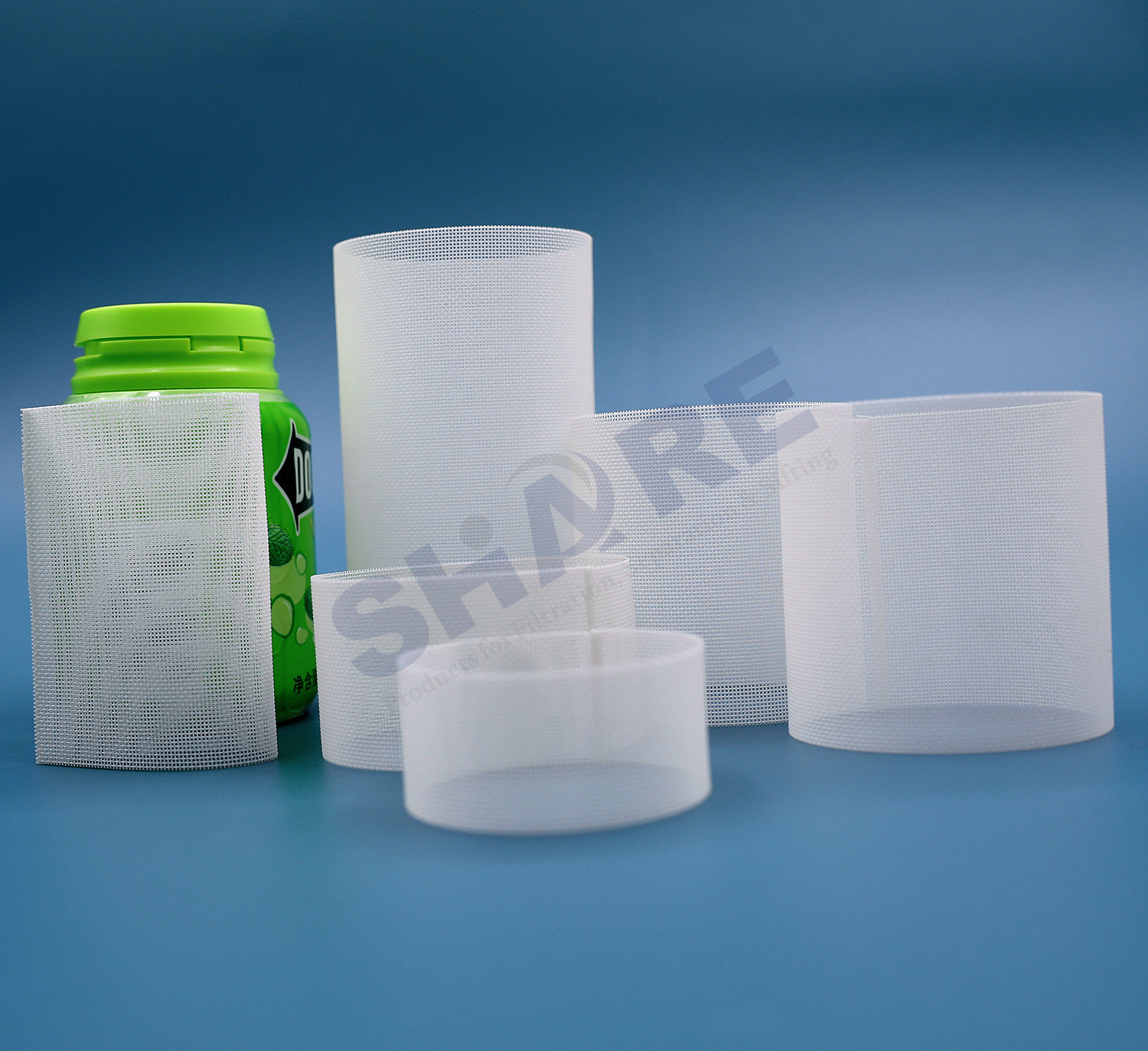 Custom PP Filter Mesh Cylinder Tubes Vertical Oblique Seam Ultrasonic Welding No Burrs No Material Build Up