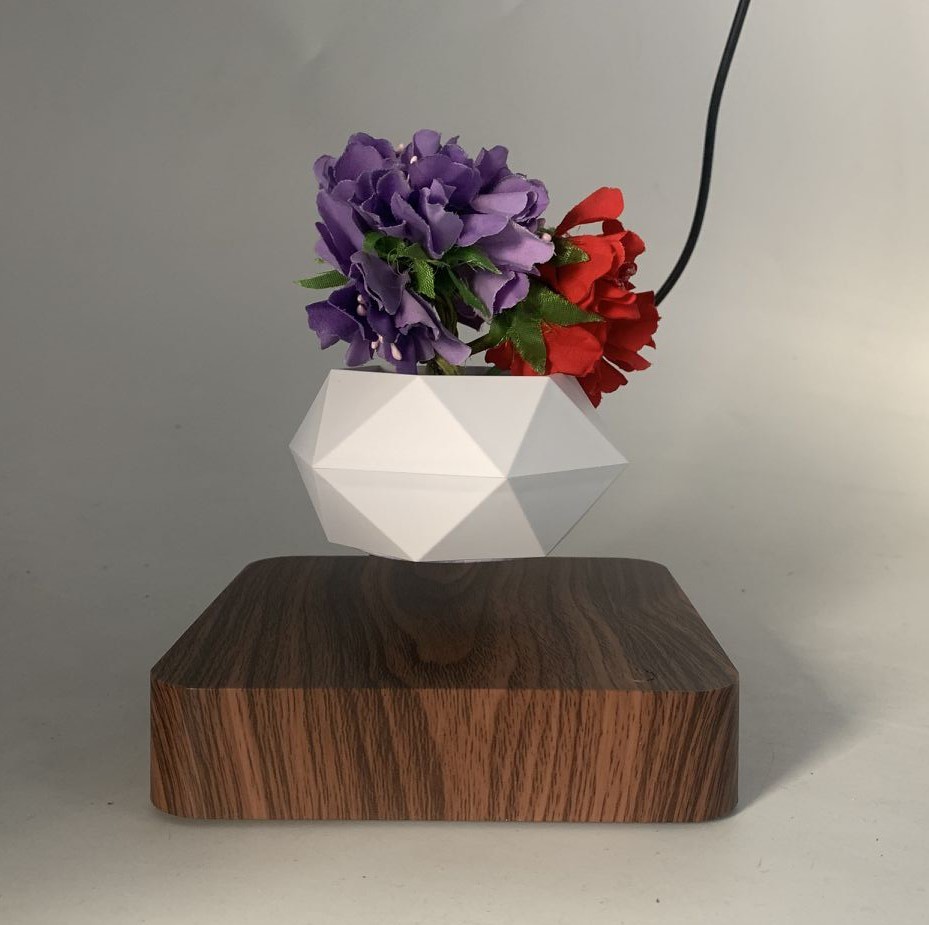 new factory wholesale magnetic levitation air bonsai pot tree planters