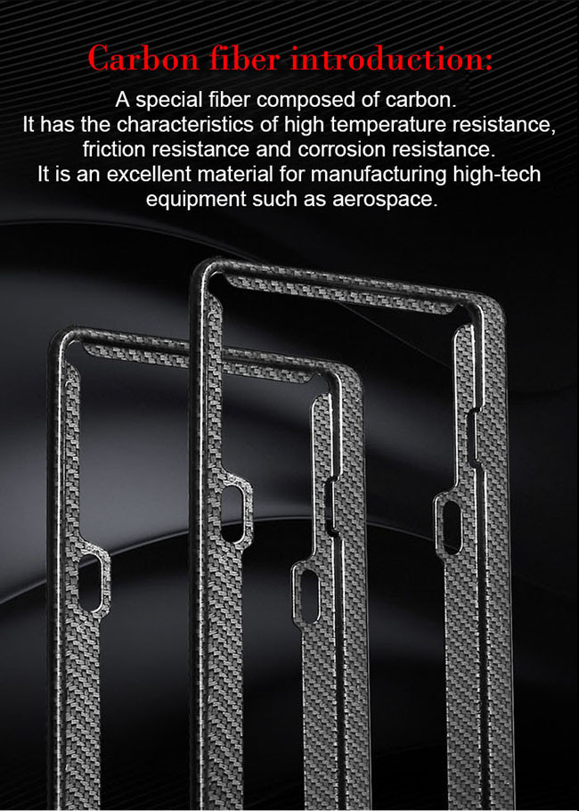 High Strength Recycle Cadillac Carbon Fiber License Frame