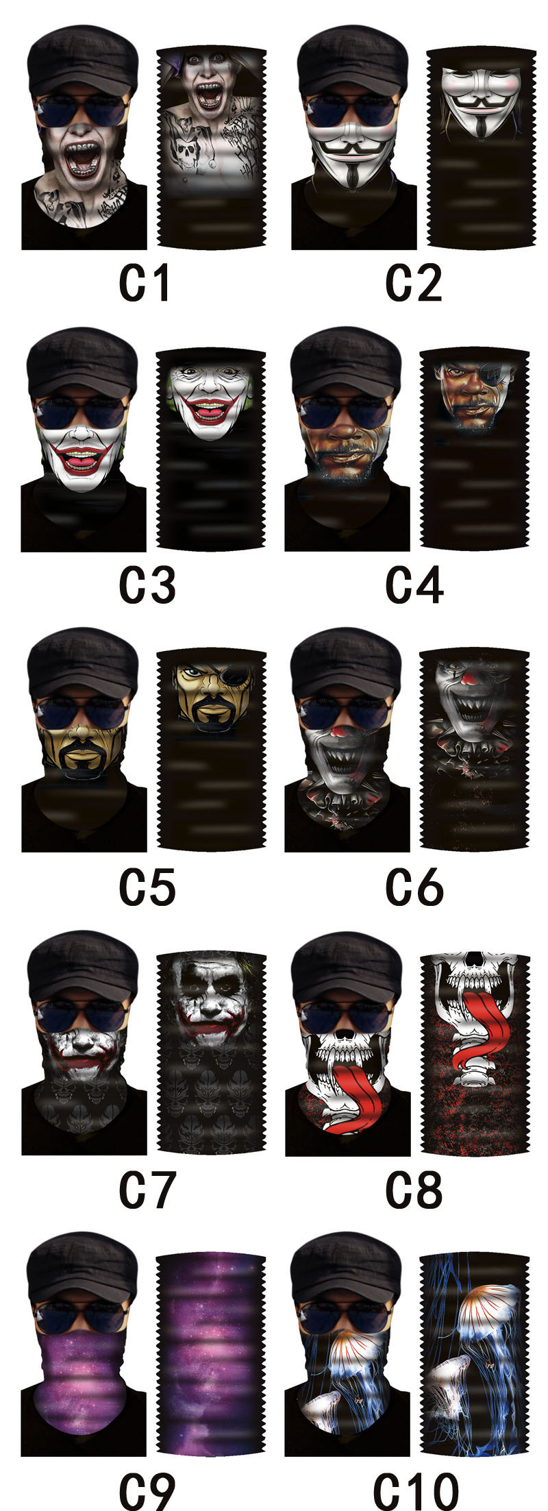 Printed Square Flag Custom Embroidered Bandanas