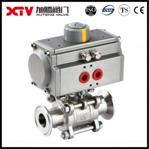 Buy cheap 3-PC Screwed Ball Valves with Pneumatic/Electric Actuator Easy to Maintain and Repair product