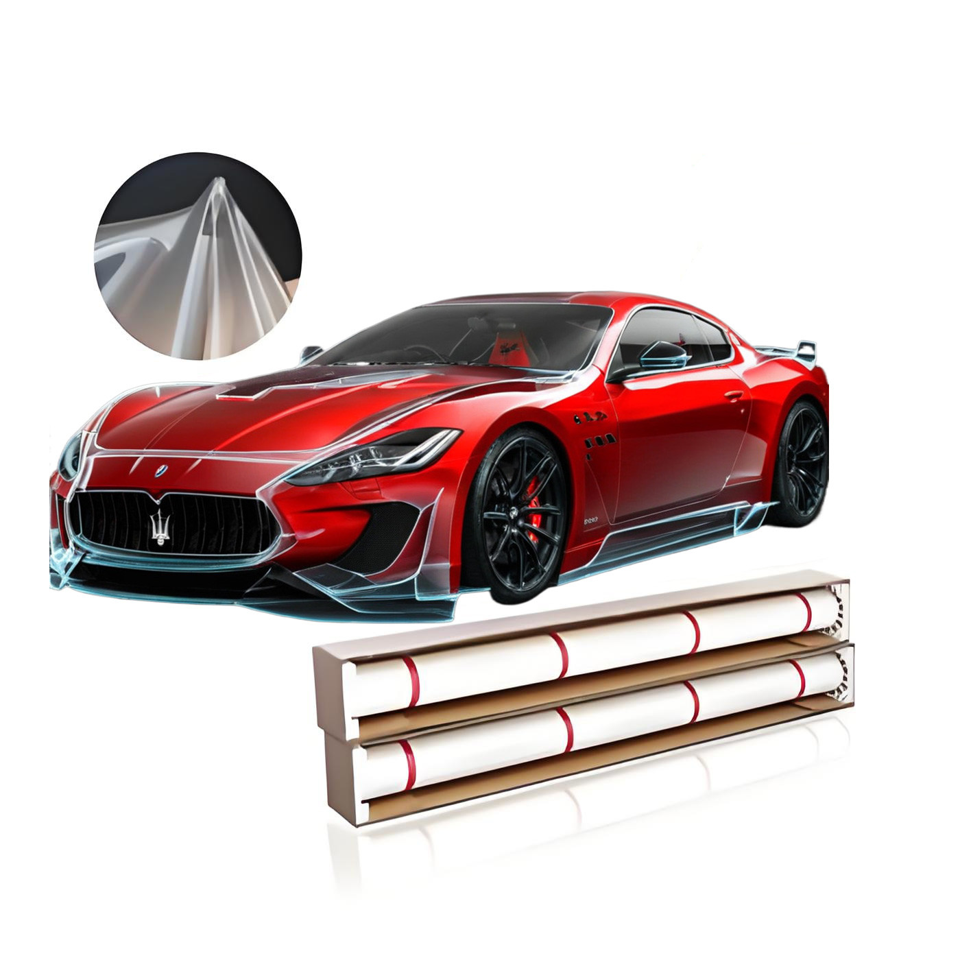 8.5 Mil Clear TPU Car PPF Heat Repair Installation Friendly Vehicle Paint Protection Film