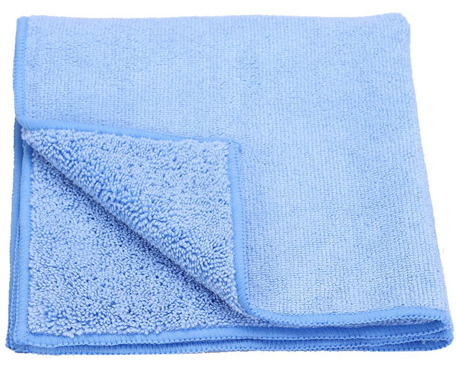 Custom Thicken Plush Edgeless Microfiber Car Cleaning Cloth for Airplane 16 x 16 Square
