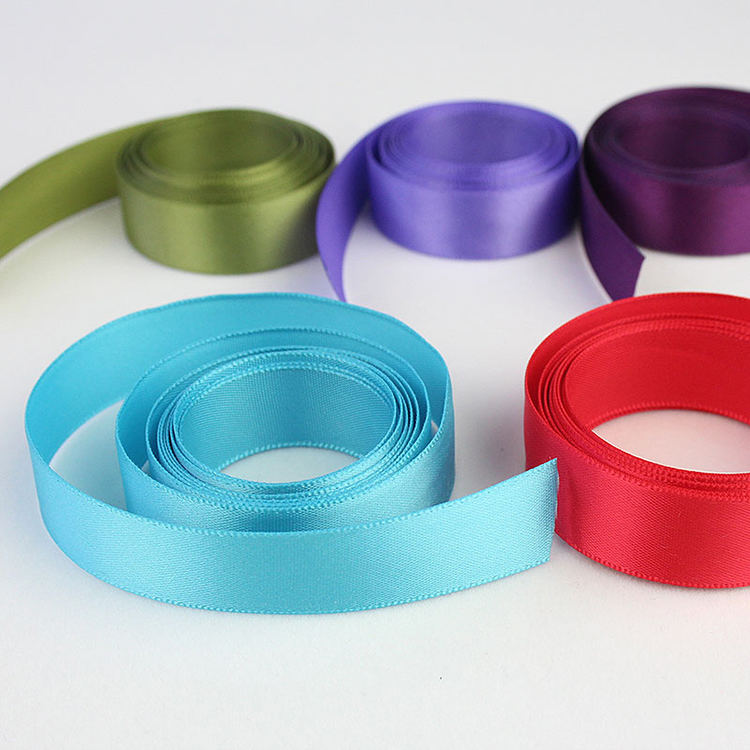 Various Color Decorative Satin Ribbon Custom Logo For Cake Wrapping