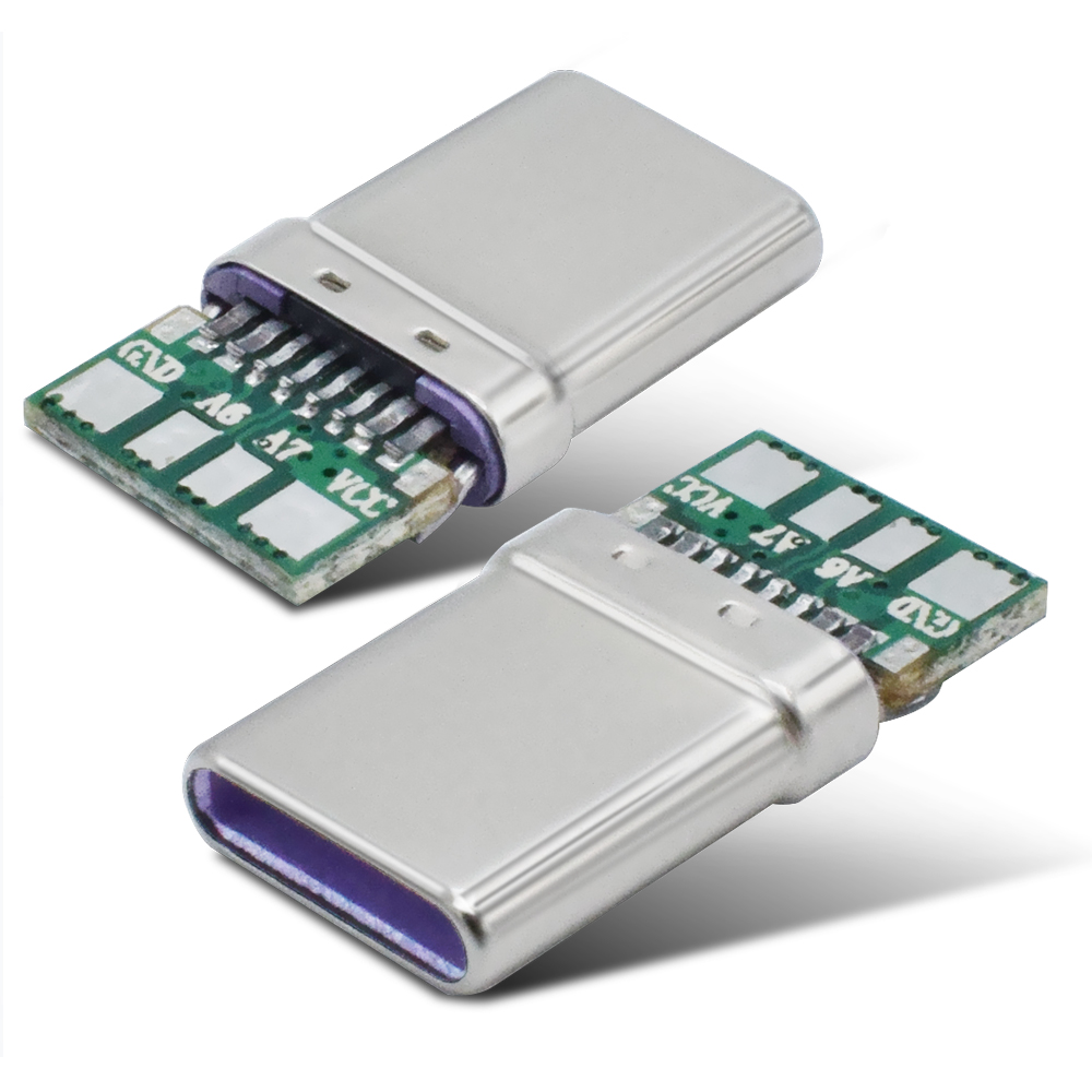 Colorful 3.0 Usb Type C Male Connector With SMT PCB Solder USB Data Cable