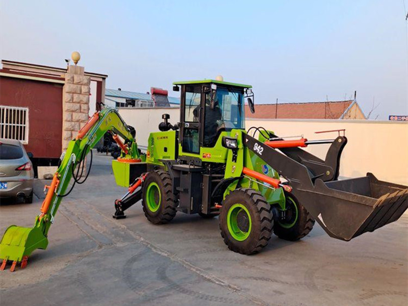 China Backhoe maufacturer best price 4x4 4WD backhoe with gripper