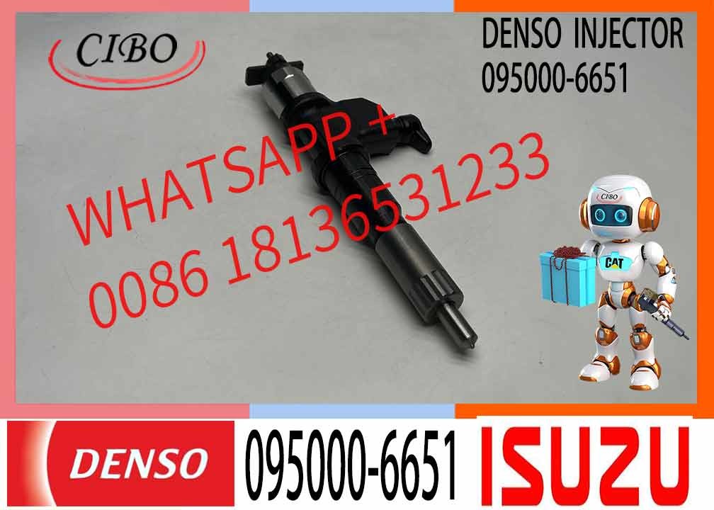 Diesel Common Rail Fuel Injector 095000-6651 8-98030550-1 For ISUZU GIGA 6WF1 Heavy Duty CYZ EXZ 14.3L