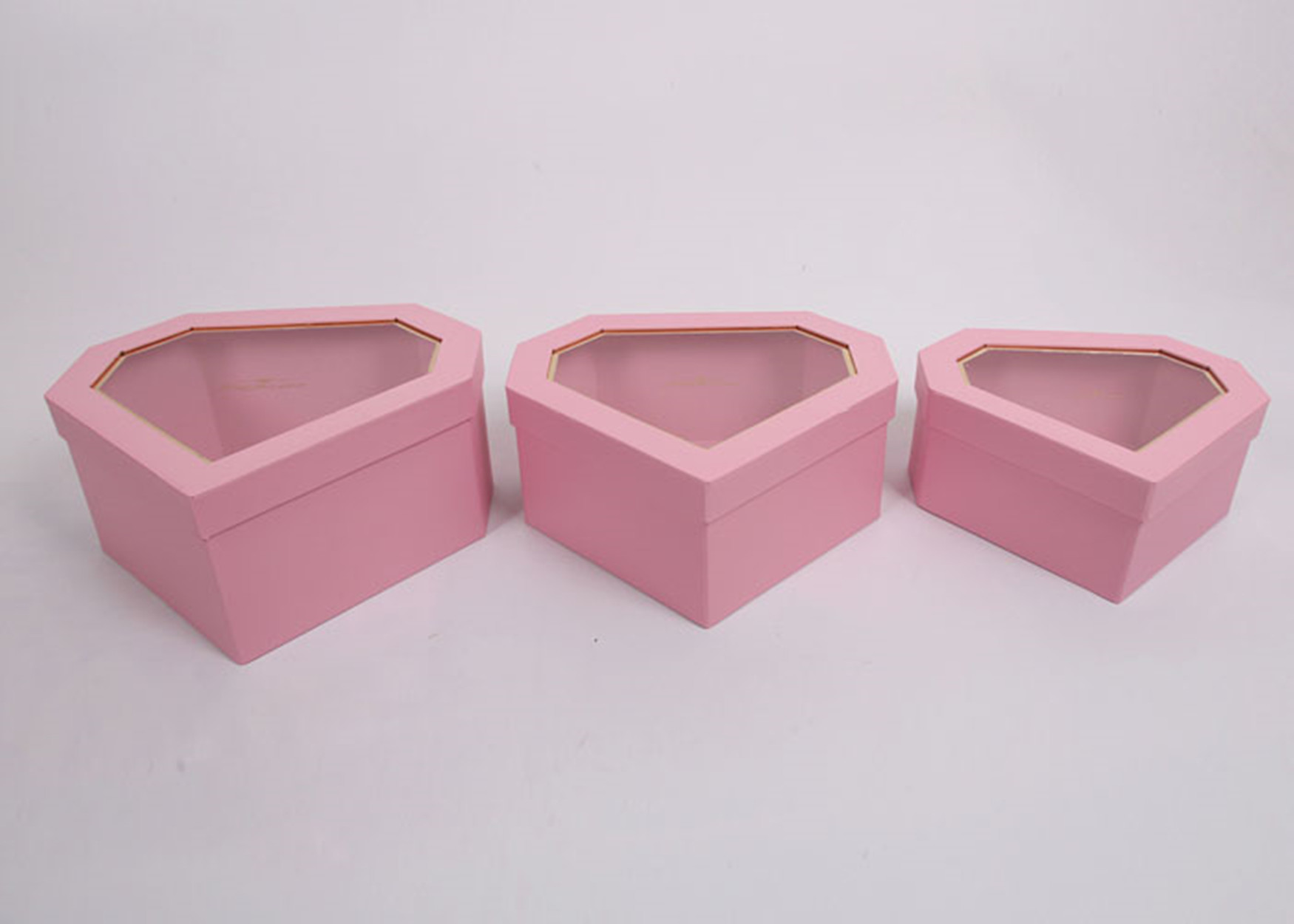 Nested Diamond Shaped Box / Printing Custom Luxury Boxes With Hot - Stamped Foil