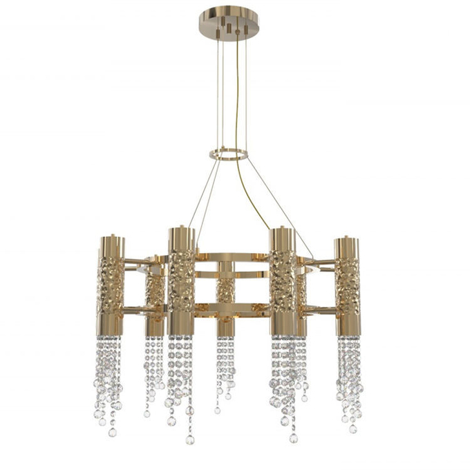 AC85 - 265V 10000lm Modern Crystal Chandelier Energy Saving Indoor Lighting