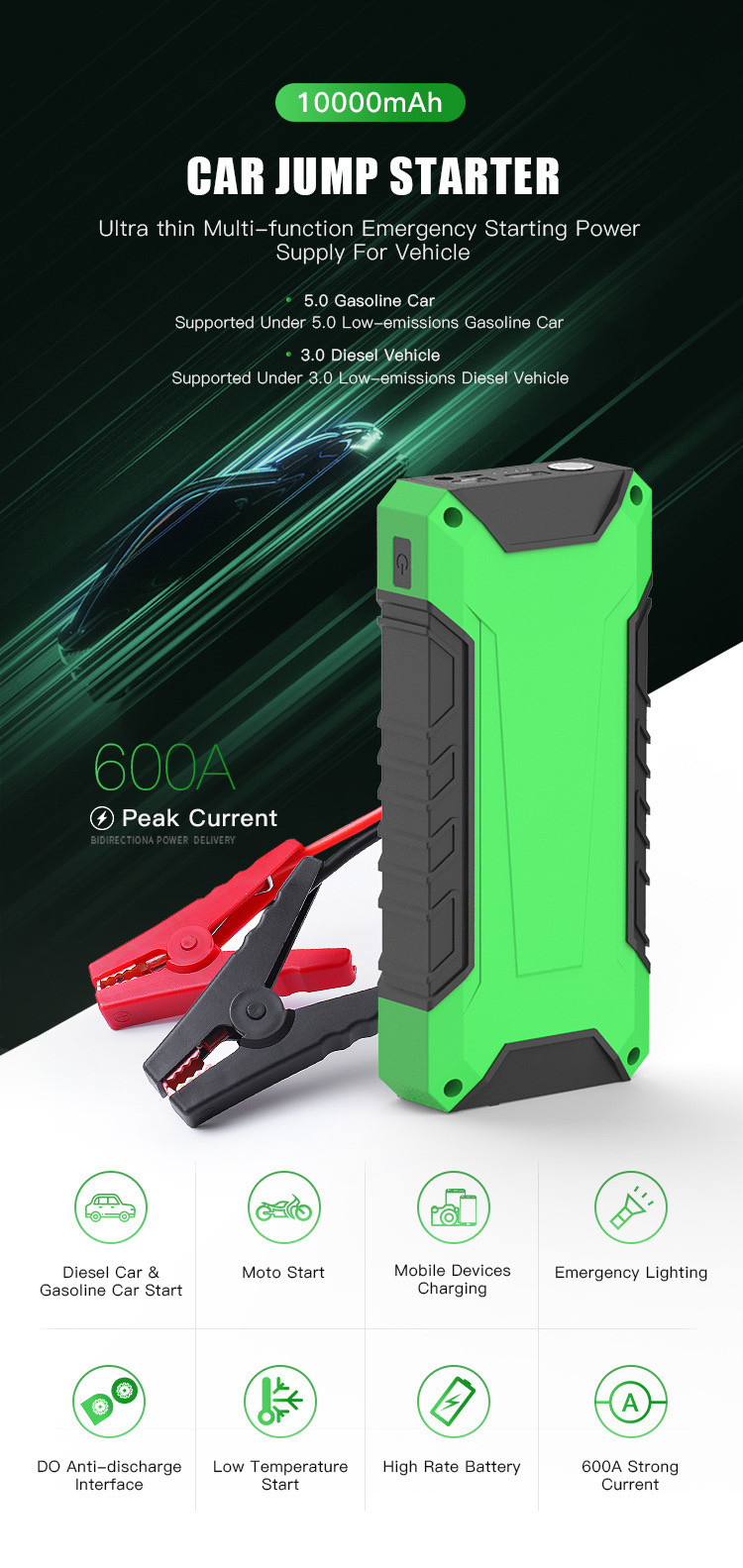 0.2S Portable Car Battery Jumper