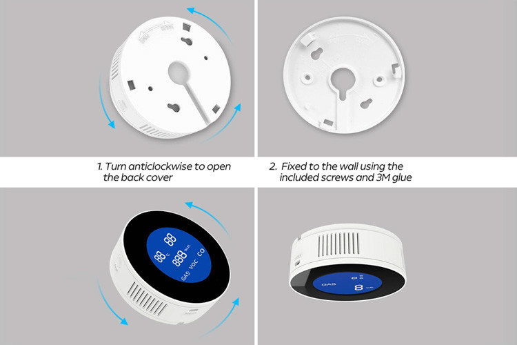 OEM ODM Multi Gas Leak Detector , Smart Gas Leak Detector Novel Design