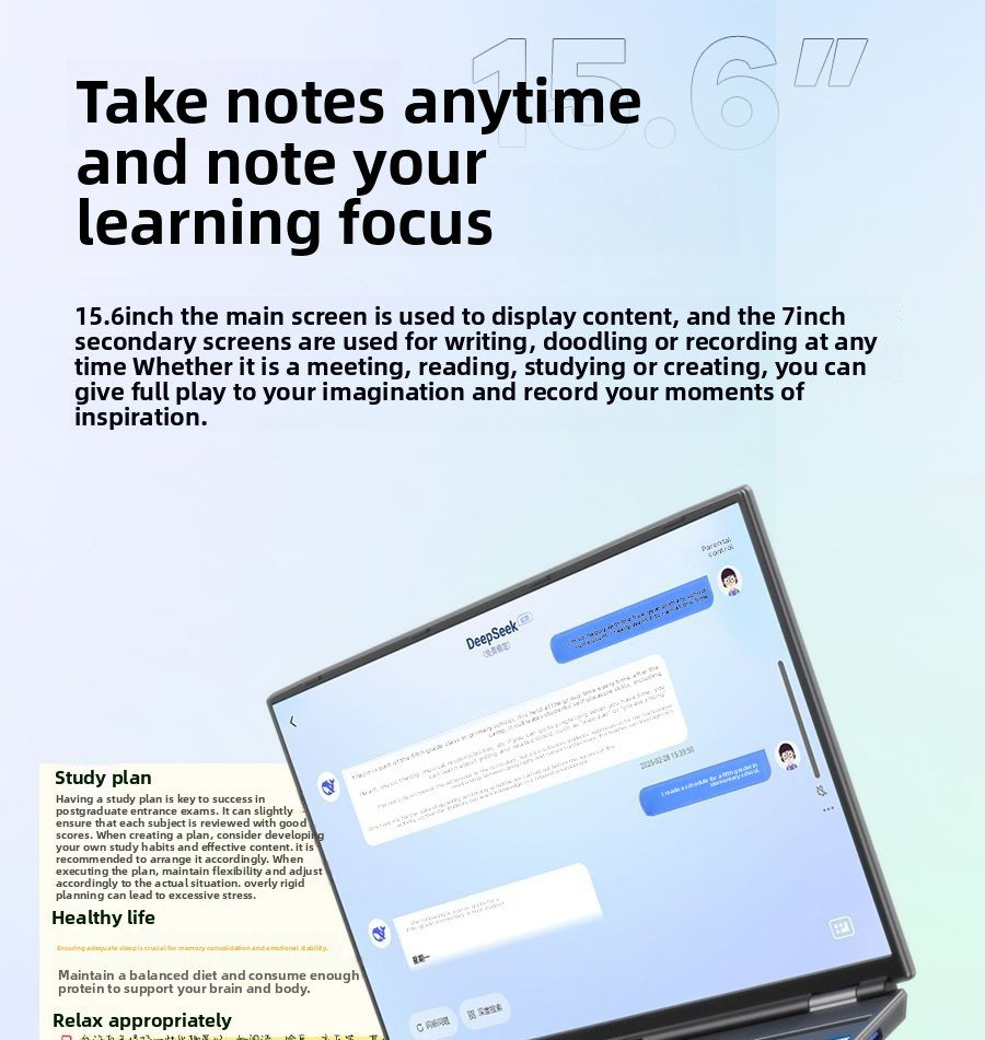 Aether Customizable 15.6Inch 7Inch Touch Screen Student Laptop Intel Celeron QuadCore SSD DDR4 Win 10 11 English IPS Camera