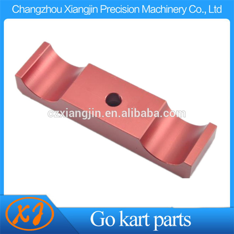 CNC Machined Light Weight Racing Kart Customized Anodized Longer EngineMount Clamp