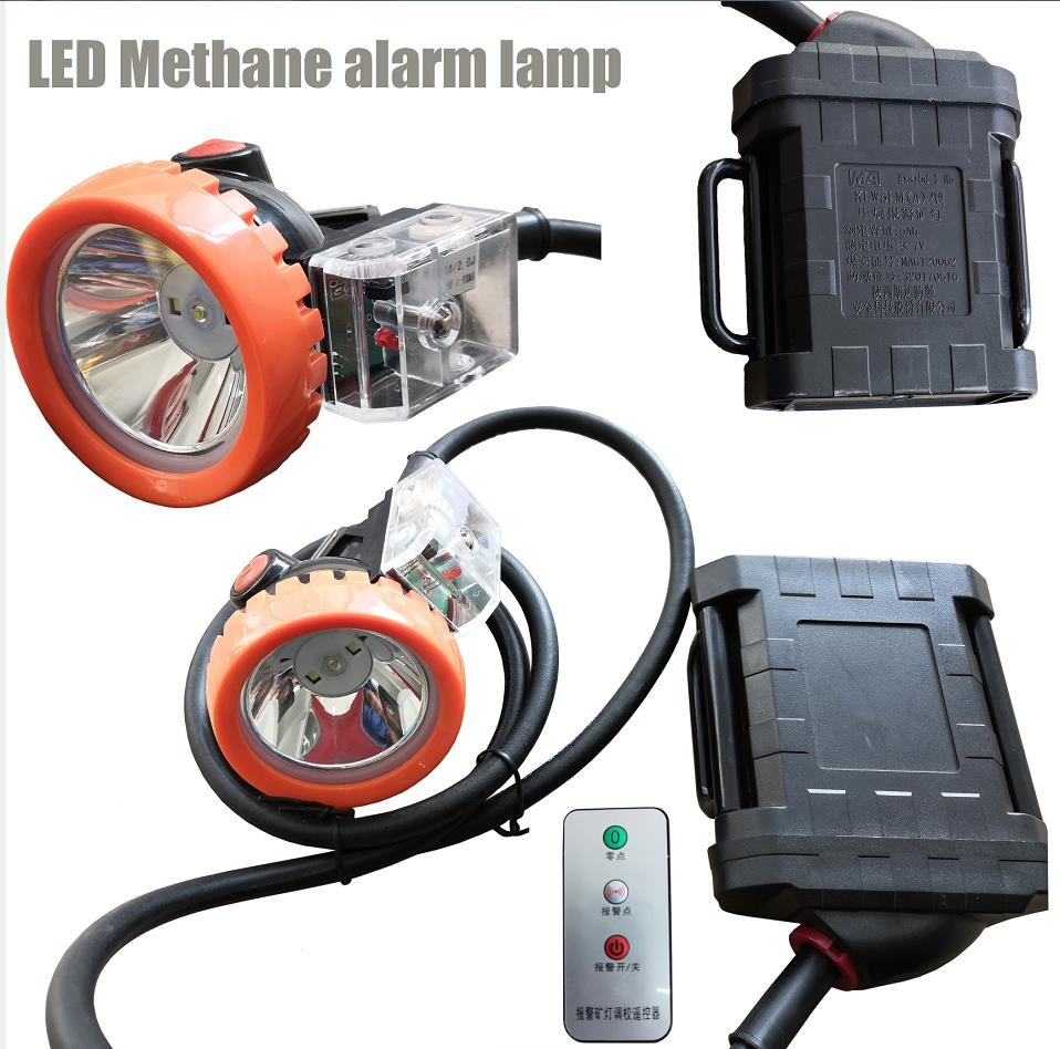 1.00% CH4 Methane alarm LED miner cap lamp
