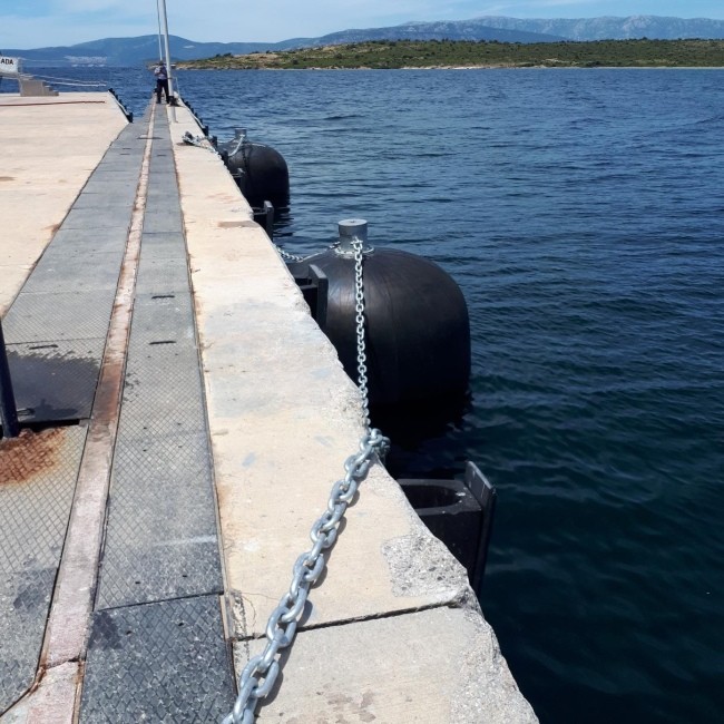 Pure Rubber Submarine Rubber Fender For Port Protection High Pressure Mooring Bumper