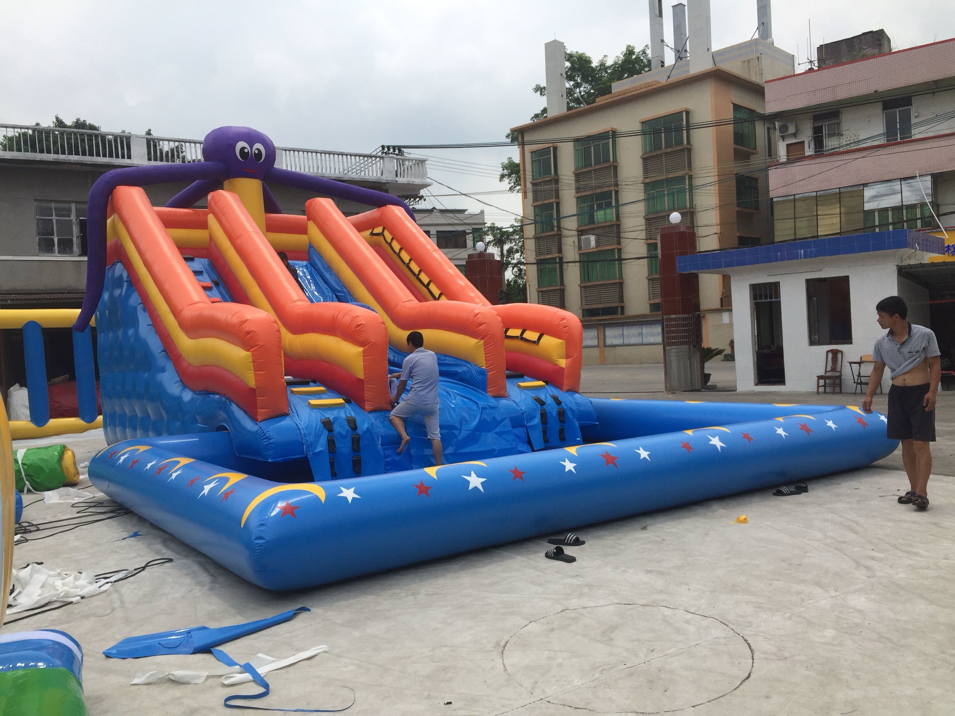 Kids Bounce House Slide Combo Jump Castle Inflatable Bouncer