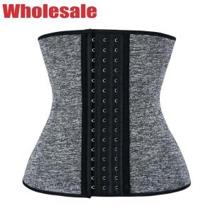 Buy cheap Grey Bodybuilding Waist Trainer OEM 9 Steel Bone Waist Trainer product