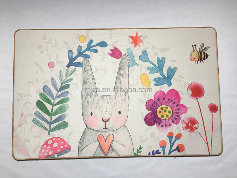 Minglu BFM-030 door mat High quality Suede Fabric door floor mat bath mat with none slip rubber backed