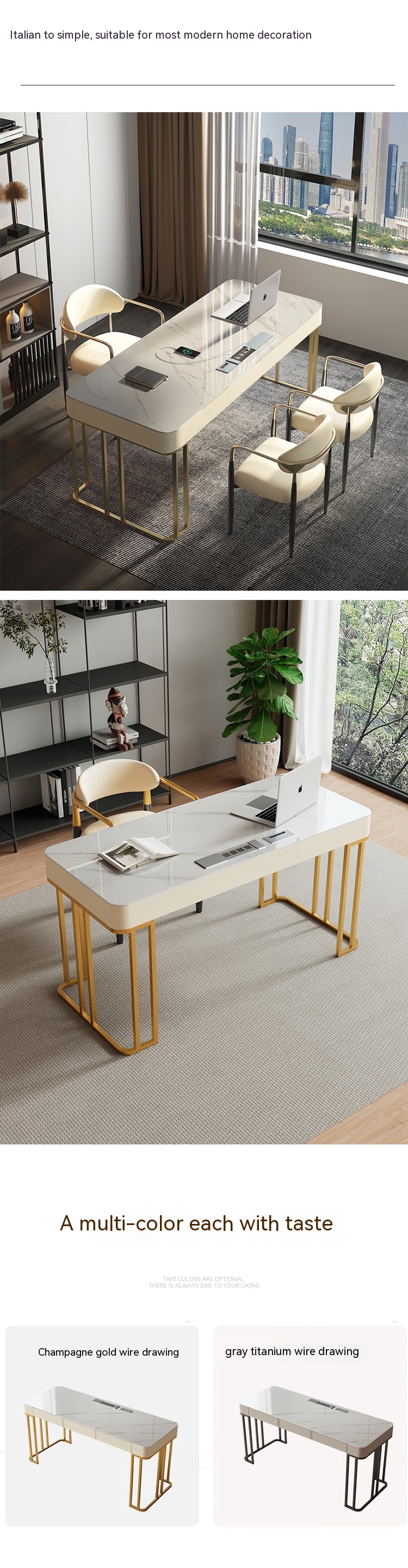 Marbre Office Furniture L Shaped Executive Office Table for Commercial Furniture