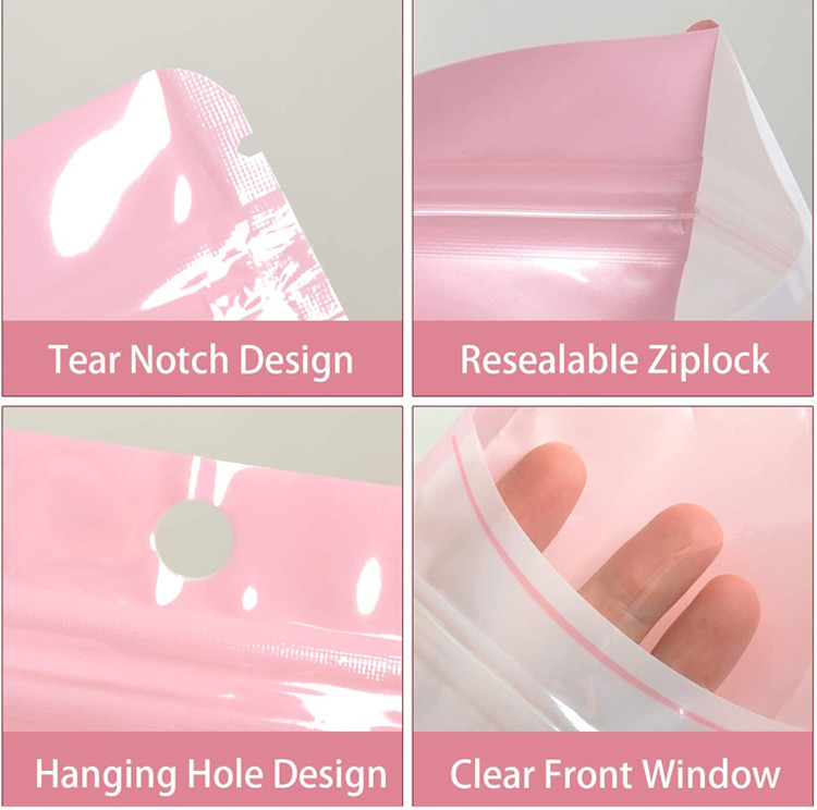 Smell Proof PET CPP Mylar k Packaging Bag With Clear Window