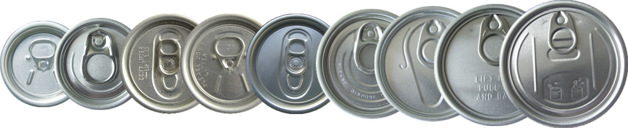 83mm Aluminium Silver Safe Easy Open Lid for Plastic Cans , Easy Open Ends