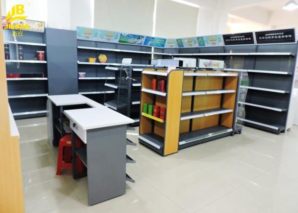 Quality Steel Cigarette Display Convenience Store Shelving Powder Coated Surface for sale
