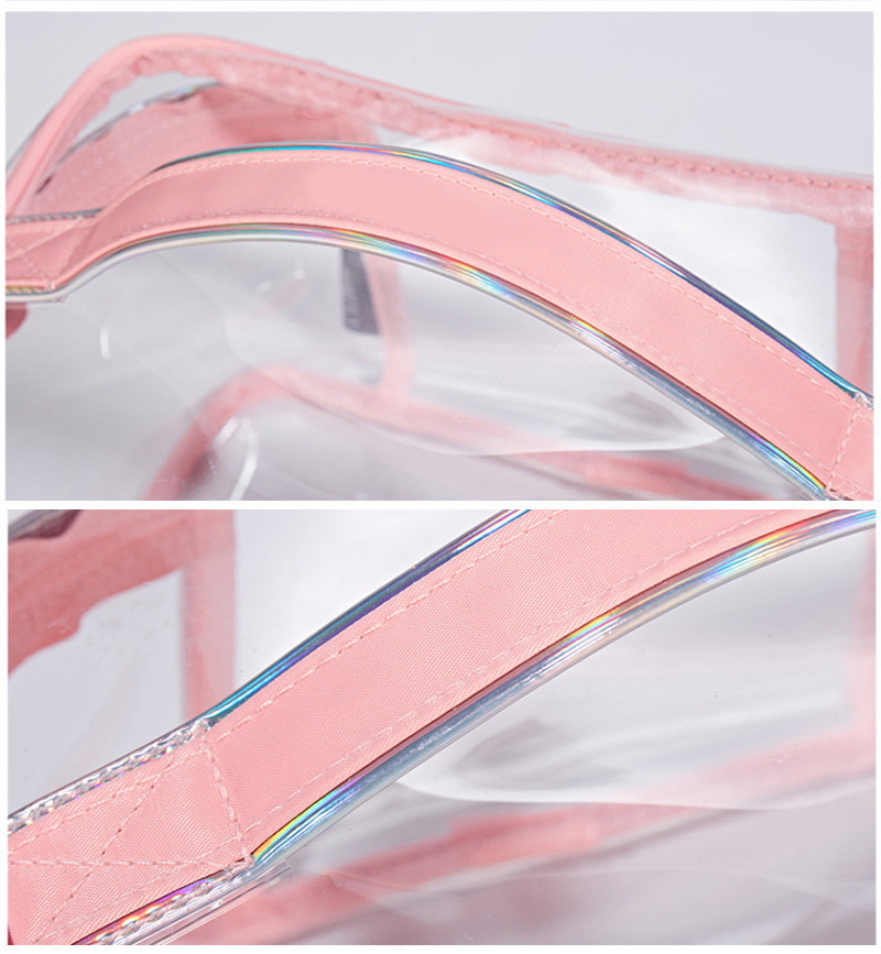 Clear PVC Travel Handle Transparent Cosmetic Bag