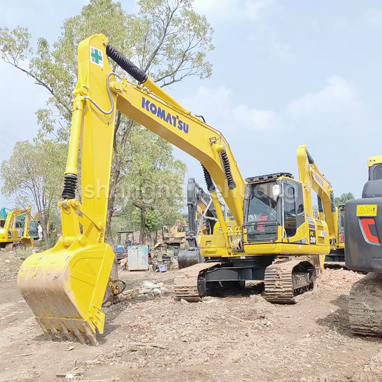 20 Ton PC200 Used Komatsu PC200 8 Hydraulic Crawler Excavator 200 Original Color