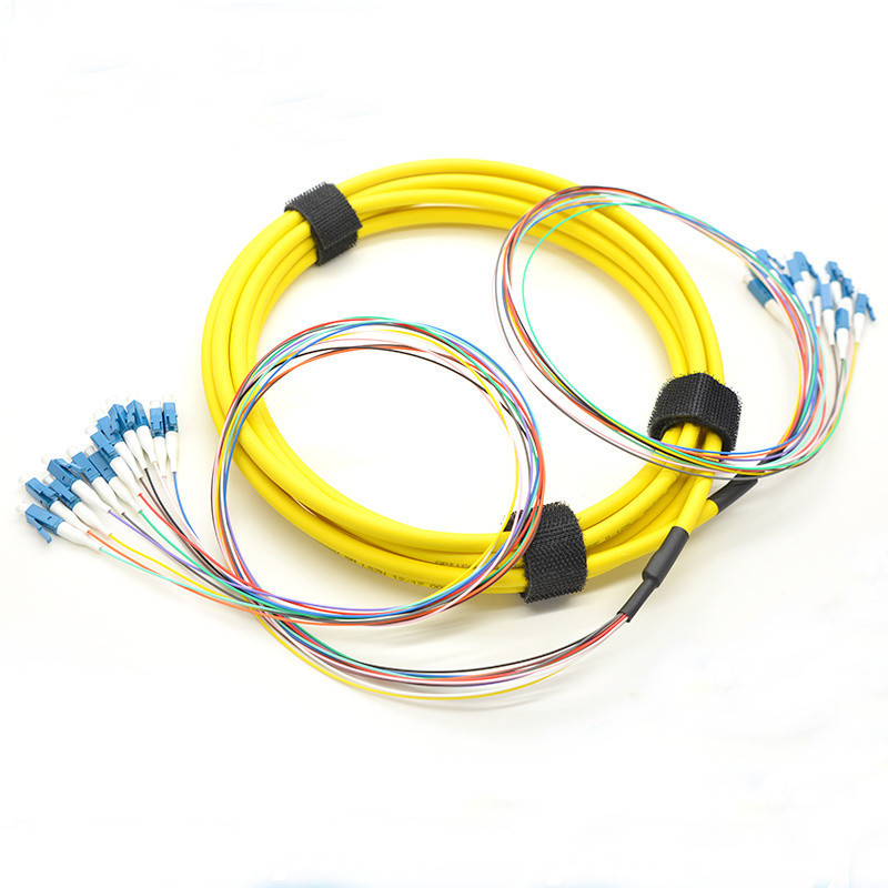 Indoor Pre Terminated Multi Fiber Cables 12 Core Singlemode LC UPC To LC UPC
