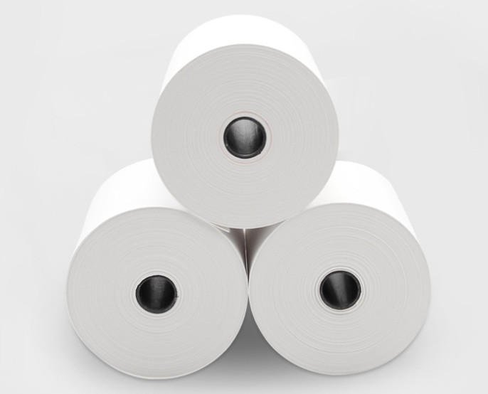 Cash Register 18m Sticky Label Roll 50mm Vinyl Sticker Paper