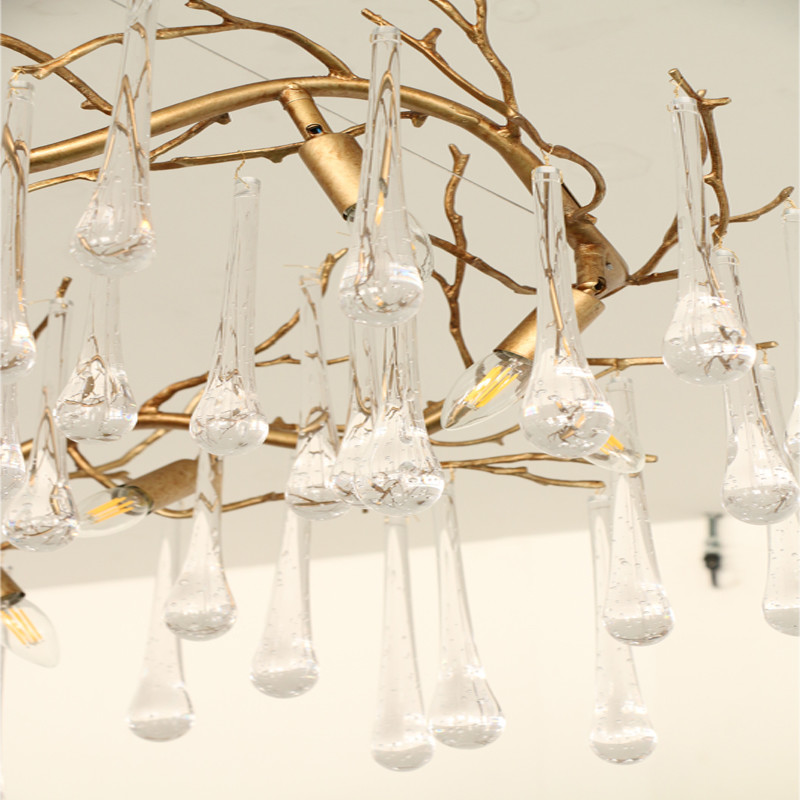 40W Luxury Crystal Ceiling Lights Hanging Mounted 110V - 240V